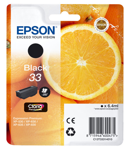 Epson Oranges 33 K 1 pezzo(i) Originale Resa standard Nero
