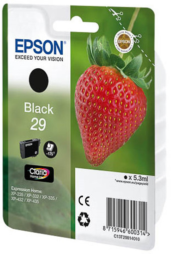 Epson Strawberry 29 K 1 pezzo(i) Originale Resa standard Nero