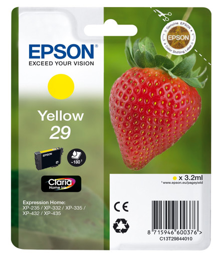 Epson Strawberry 29 Y 1 pezzo(i) Originale Resa standard Giallo