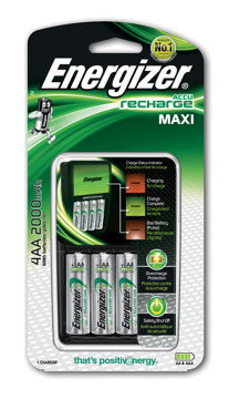 Energizer Maxi Charger + 4Aa Power Plus 2000Mah