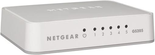 Netgear GS205 Non gestito Gigabit Ethernet (10/100/1000) Bianco