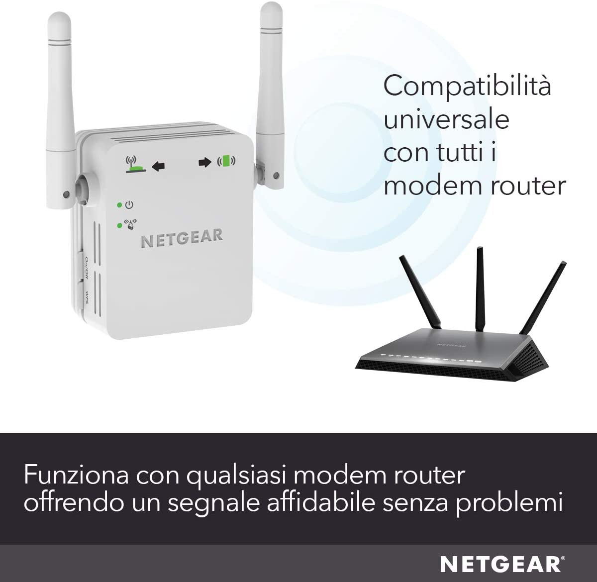 NETGEAR WN3000RP Ripetitori WiFi Mesh, Powerline e Extender in Offerta su  Stay On