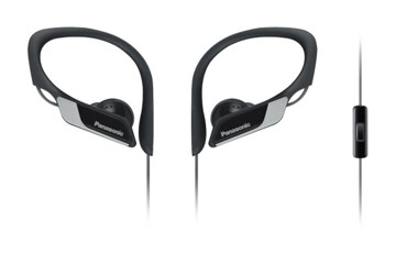 Cuffia Auricolare Sport Black Pioggia + Microfono