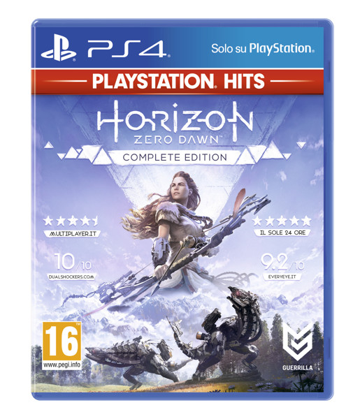 sony horizon zero dawn: complete edition - ps hits completa inglese, ita playstation 4
