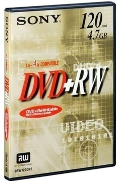 Cd Dvd +Rw Sony 4,7 Gb 120 Min Riregistrabile + Rw 4,7Gb