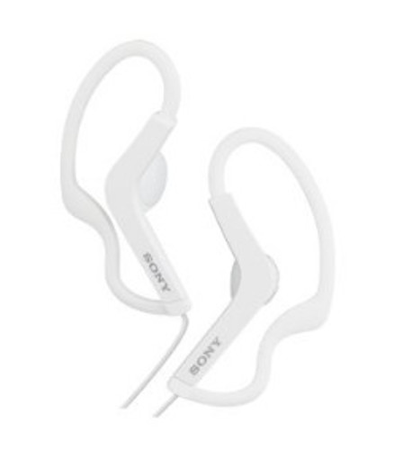 Sony MDR-AS210 Cuffie Aggancio Connettore 3.5 mm Bianco