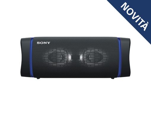 Sony SRS XB33 - Speaker bluetooth waterproof, cassa portatile con autonomia fino a 24 ore e effetti luminosi (Nero)