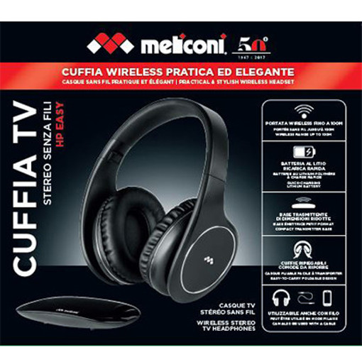 MELICONI HP Easy Cuffie Padiglione auricolare Connettore 3.5 mm Nero, Cuffie senza fili in Offerta su Stay On