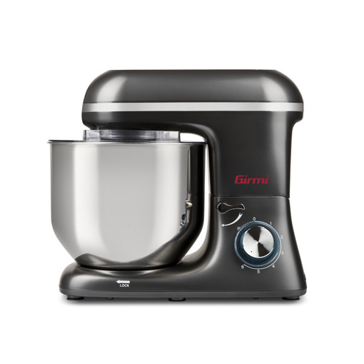 Girmi Gastronomo 8L Sbattitore con base 1400 W Nero, Acciaio inossidabile