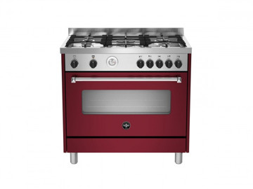 Cucina 90X60 Maxiforno Rossa  5 Gas Ventil.142L H85,3 L90 P60