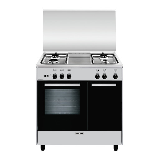 Glem Gas AR854GI cucina Piano cottura Titanio A