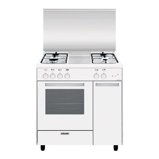 Glem Gas AS854GX cucina Piano cottura Bianco A