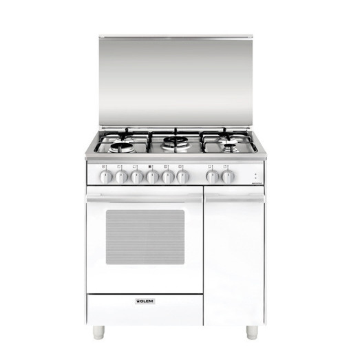 Glem Gas UQ855MX6 cucina Piano cottura Bianco A