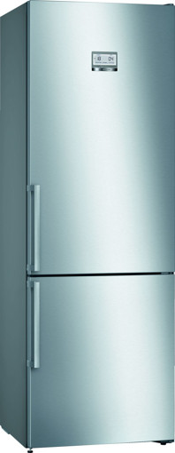 Bosch Serie 6 KGN49AIDP frigorifero con congelatore Libera installazione 435 L Acciaio inossidabile