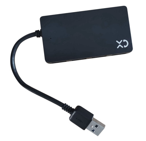 XD XDH103 hub di interfaccia USB 3.2 Gen 1 (3.1 Gen 1) Type-A 5000 Mbit/s Nero