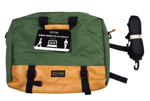 XD XDKL1340 borsa per notebook 39,6 cm (15.6") Zaino Verde, Giallo