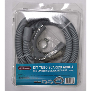 Kit tubo scarico lav 200cm