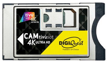 Cam common interface 4k per c.i.,con scheda tv sat 4k