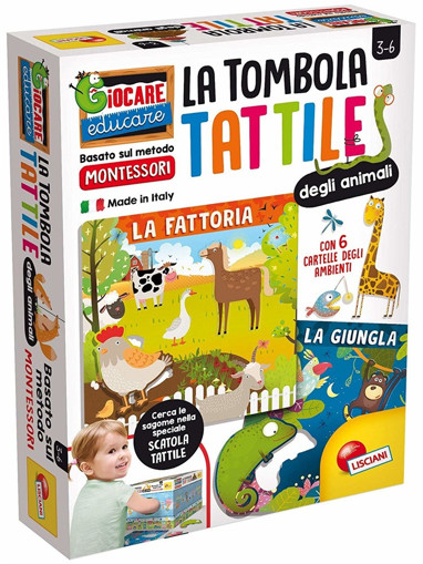 Lisciani Montessori Plus Tombola Tattile degli Animali