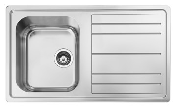 Lavello 86x50 inox 1vs reversibile