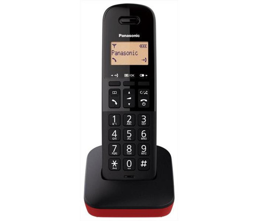 Panasonic KX-TGB610JTR telefono Telefono analogico/DECT Identificatore di chiamata Nero, Rosso
