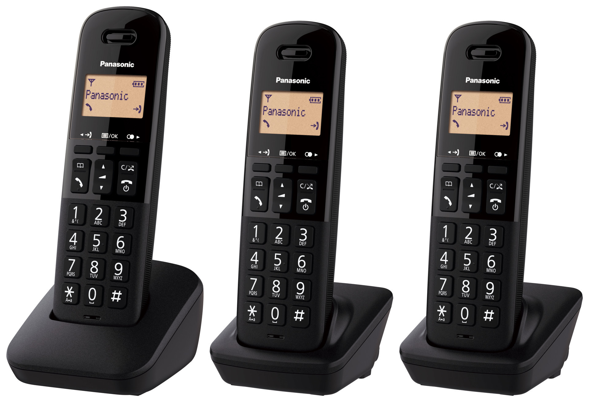 PANASONIC KX-TGB613 Telefono DECT Identificatore di chiamata Nero, Telefoni Cordless in Offerta su Stay On
