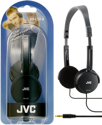 JVC HA-L50-B cuffia e auricolare Cuffie Padiglione auricolare Connettore 3.5 mm Nero