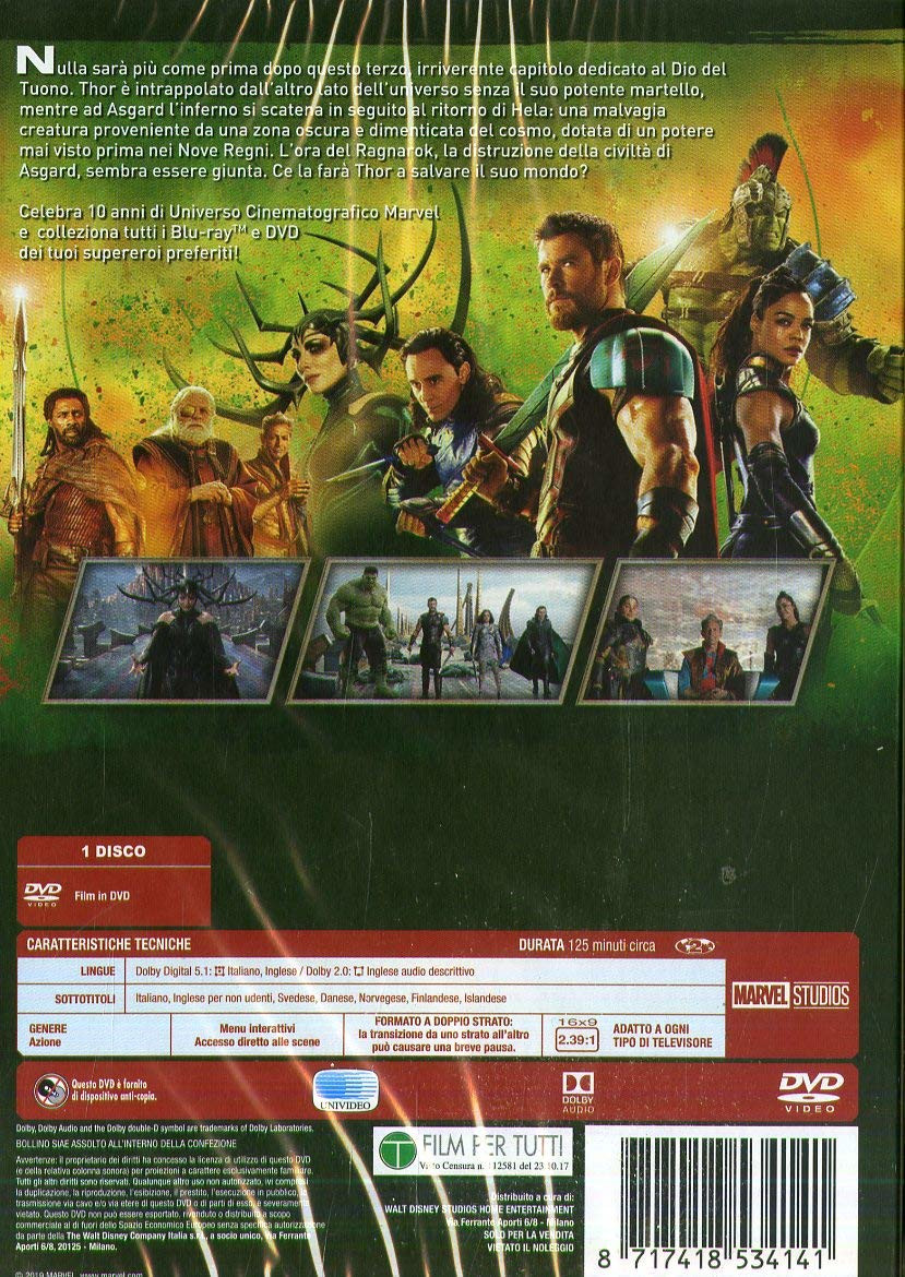 Thor: Ragnarok - 786936855999 - Disney DVD Database