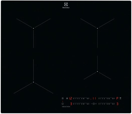 Electrolux LIL61443C Nero Da incasso 59 cm Piano cottura a induzione 4 Fornello(i)