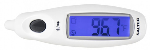 Salter TE-150-EU termometro digitale per corpo Termometro a contatto Bianco Orecchio Pulsanti