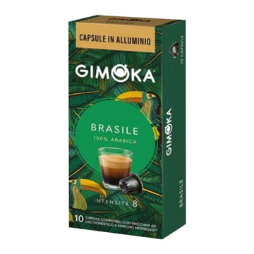 Gimoka brasile caps alluminio nespresso 10 caps