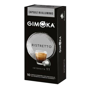 Gimoka ristretto caps allumini nespresso 10 caps