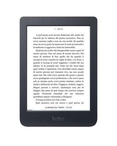 Rakuten Kobo Nia lettore e-book Touch screen 8 GB Wi-Fi Nero