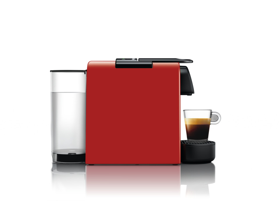 Macchina da Caffè per Capsule Nespresso Essenza Mini Nera + 14 Capsule  Originali Nespresso