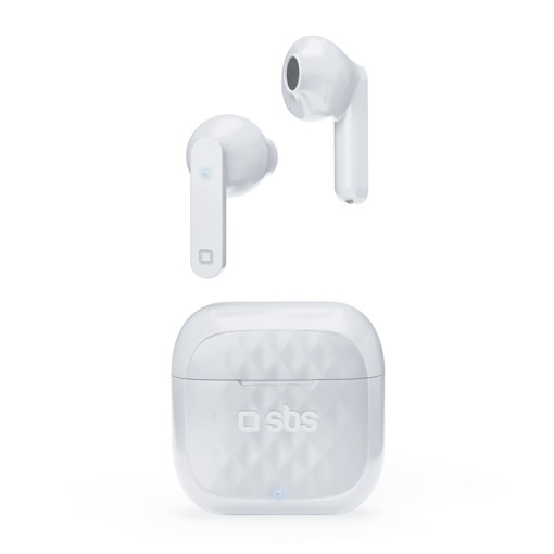 SBS TWS Air Free Cuffie Auricolare Base di ricarica Bianco