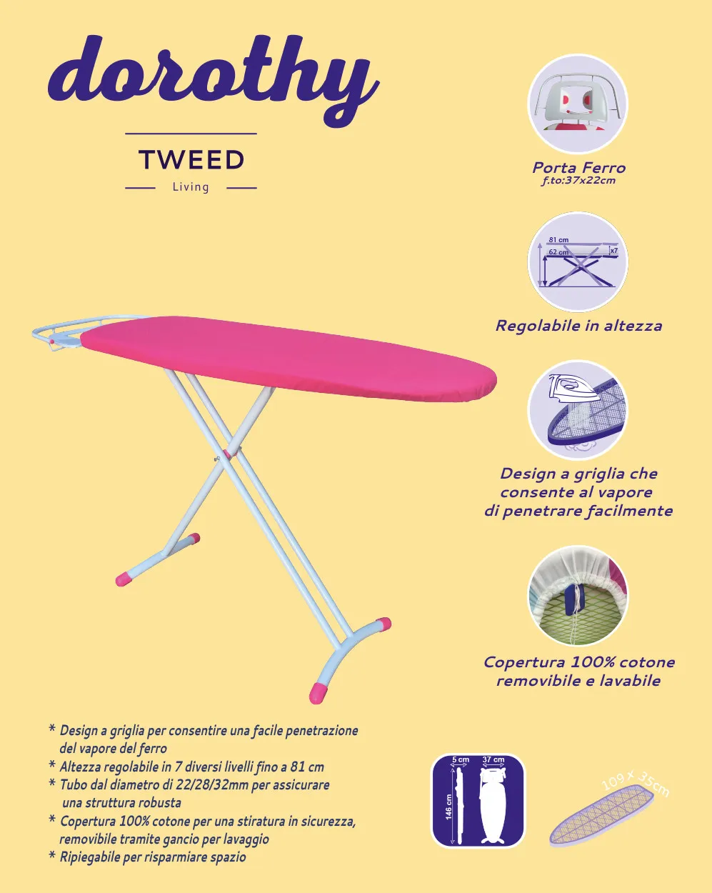 Asda Da Stiro Con Cinturino - Imbottitura In Cotone Spesso, Resistente Al Calore, Design Antiscivolo - Foto 10