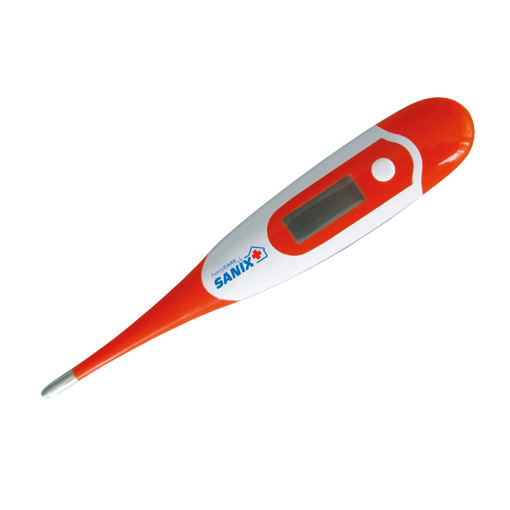 Sanix Engineering Care DT-K111B Termometro a contatto Arancione, Bianco Universale Pulsanti