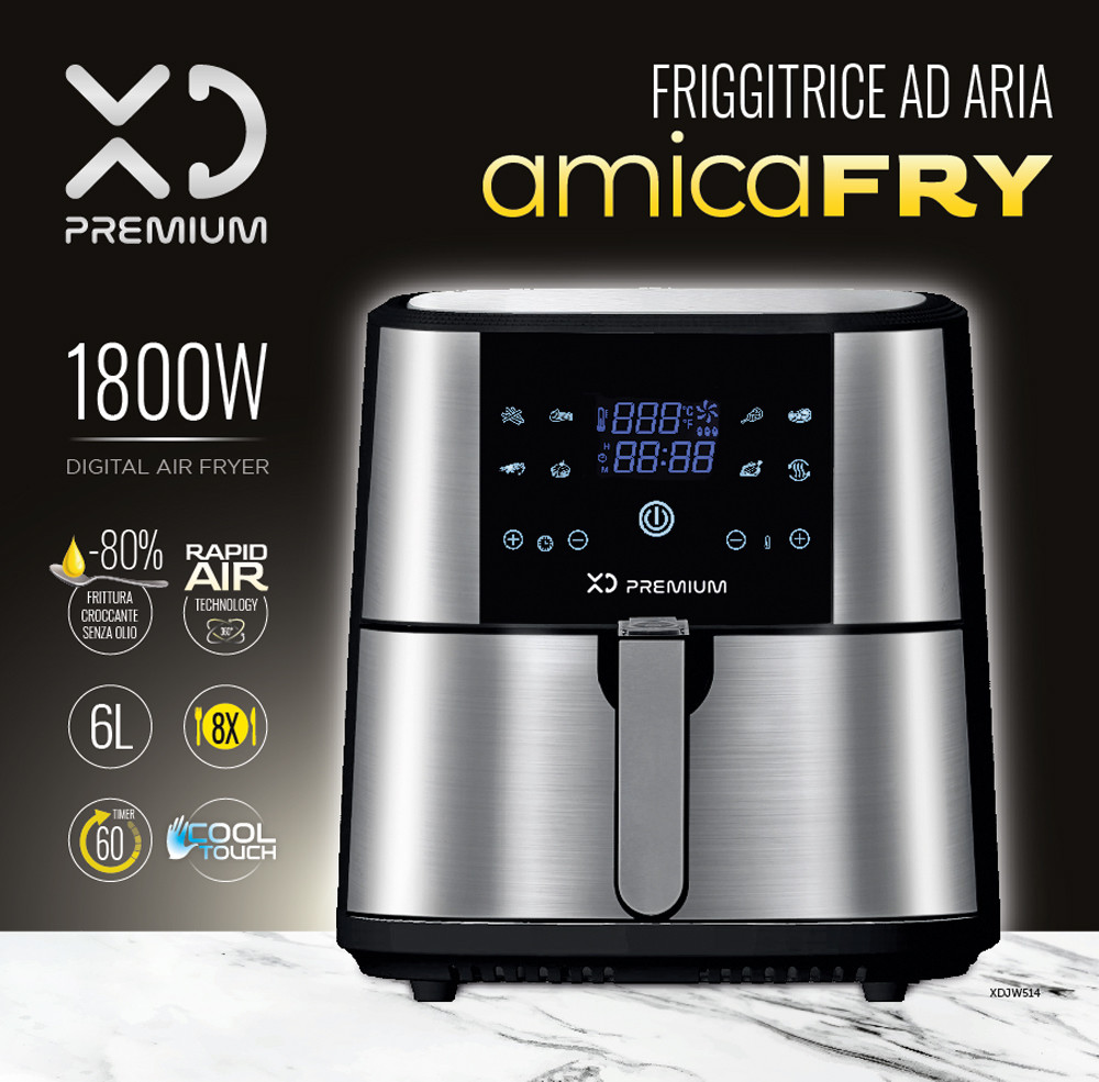 XD Enjoy XD XDJW514 friggitrice ad aria 6 L 1800 W colore Nero