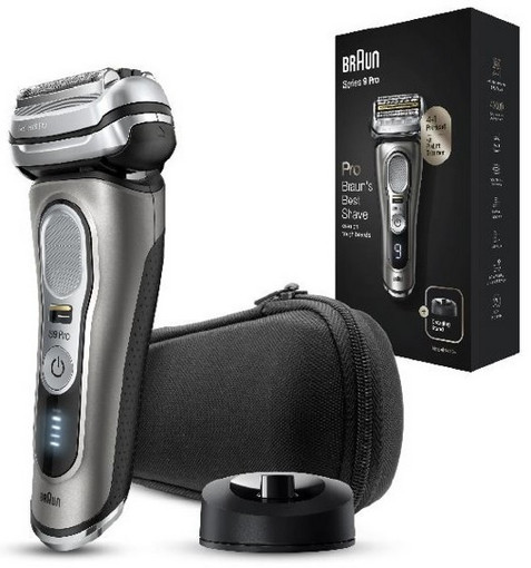 Braun Series 9 9415s Rasoio Trimmer Nero, Argento