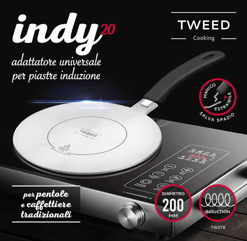 TWEED INDY Adattatore induzione diametro 20 1 pz, Padelle, pentole e  teglie in Offerta su Stay On