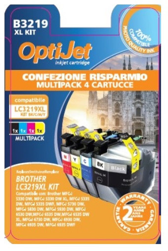 Ferrania OptiJet cartuccia d'inchiostro 4 pz Compatibile Resa elevata (XL) Nero, Ciano, Magenta, Giallo