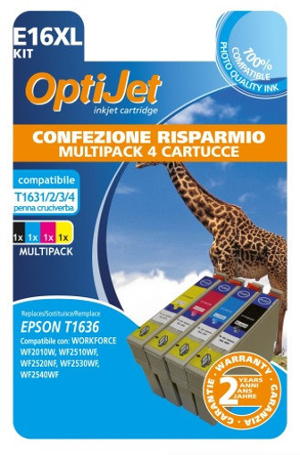 Ferrania OptiJet cartuccia d'inchiostro 4 pz Compatibile Nero, Ciano, Magenta, Giallo