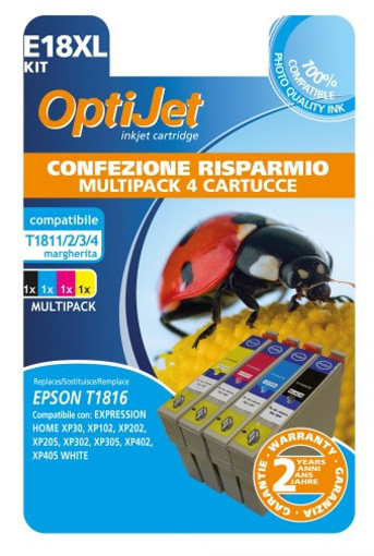 Ferrania OptiJet cartuccia d'inchiostro 4 pz Compatibile Nero, Ciano, Magenta, Giallo