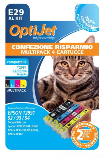 Ferrania OptiJet cartuccia d'inchiostro 4 pz Compatibile Resa elevata (XL) Nero, Ciano, Magenta, Giallo