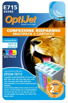 Cart.comp.epson t071540 kit compatibile t071540 leopardo