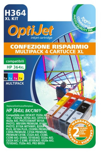 Ferrania OptiJet cartuccia d'inchiostro 4 pz Compatibile Resa elevata (XL) Nero, Ciano, Magenta, Giallo