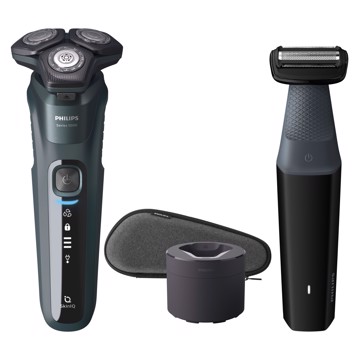 Rasoio a testine rotanti ric. ric.wet&dry aut.60 min.bodygr
