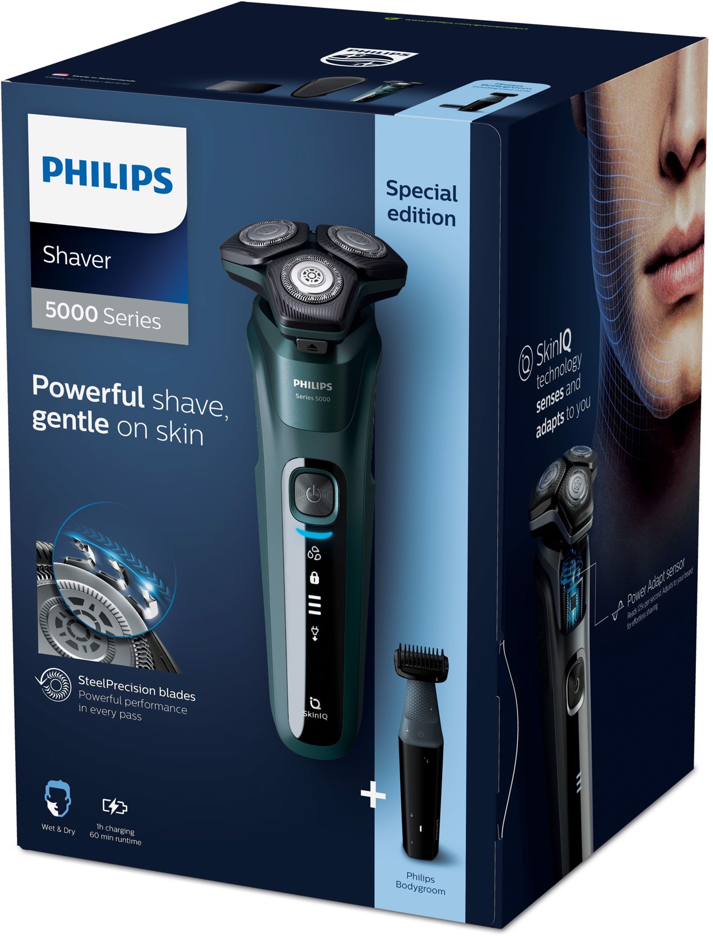 PHILIPS SHAVER Series 5000 Rasoio elettrico Wet & Dry con lame  SteelPrecision, Rasoi in Offerta su Stay On