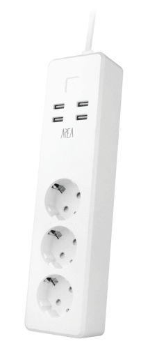 Presa multipla 3 plug 4 usb