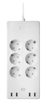 Presa multipla 6 plug 4 usb